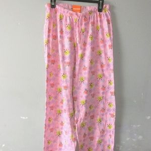 A pink SpongeBob and Gary pajama pants pink